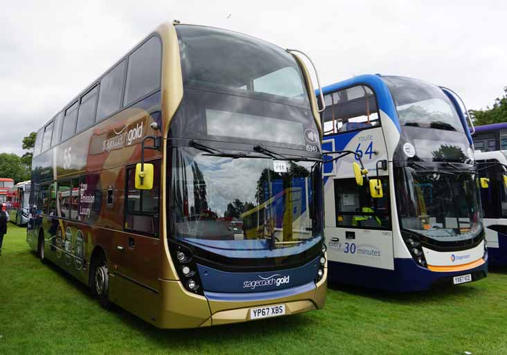 Stagecoach West Scania N250UD ADL Enviro400MMC 15343 Gold & Stagecoach South ADL Enviro400MMC 10892
